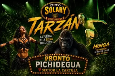 Circo Solary llega a Pichidegua con la Monga y Tarzán - Circo