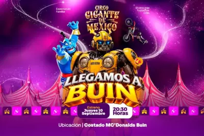 Circo Gigante de Mexico - Llega a Buin - Circo